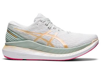 Asics Dam Löparskor GLIDERIDE 2 Vita/Guld